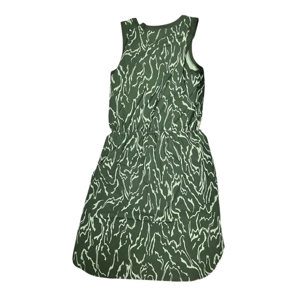 Athleta Rincon Green Printed Dress M Tall - Picture 5 of 6